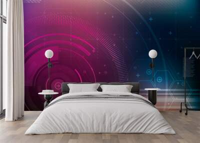 Abstract technology background Wall mural