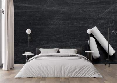 Blank chalkboard Wall mural