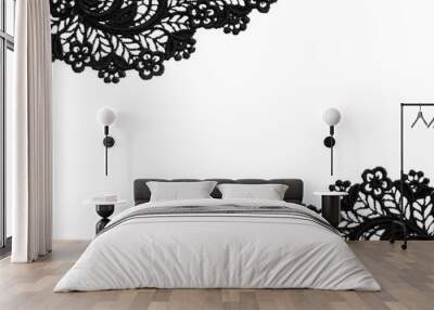 black lace Wall mural