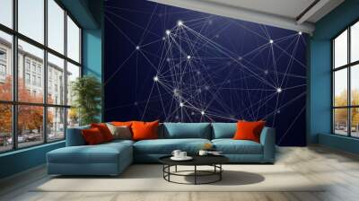 Abstract plexus web background seamless loop	 Wall mural