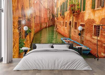 Wonderful Venice and its canals. Empty Venice. Wall mural