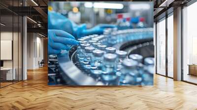 advanced production technology enhances efficiency in pharmaceutical manufacturing process for medic Wall mural