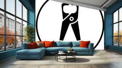 Pipe Cutter Icon Style Wall mural