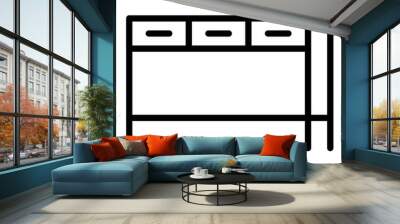 Vector Design Workbench Icon Style Wall mural