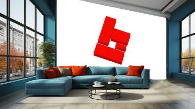 b, logo b, letter b, vector, icons, icon b, ribbon, font, symbol b Wall mural