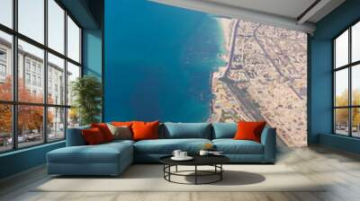 Aerial view Dubai Coastline Wall mural