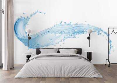 water, Water splash,water splash isolated on white background, Wall mural