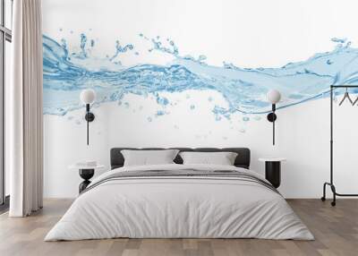 Water,water splash isolated on white background,Water Close up of splash  Wall mural