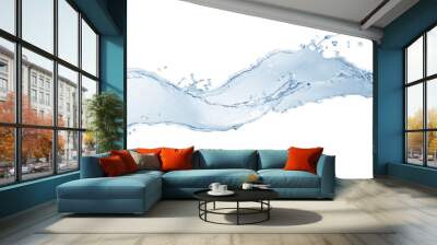 Water,water splash isolated on white background Wall mural