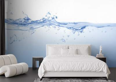 Water ,water splash isolated on white background,water splash Wall mural