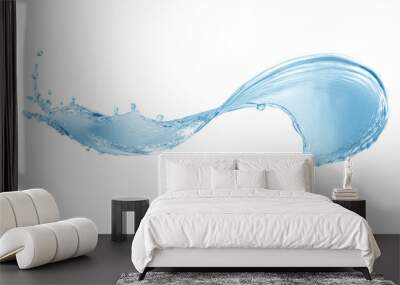 Water ,water splash isolated on white background,water splash Wall mural