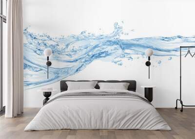 Water ,water splash isolated on white background,water splash Wall mural