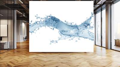 Water splash, water splash isolated on white background, water Wall mural