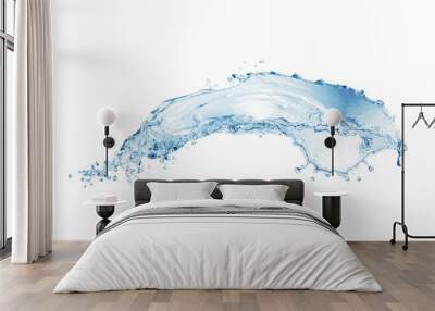 water splash ,water splash isolated on white background ,wate Wall mural