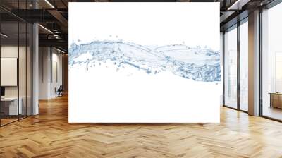 water splash isolated on white background,water Wall mural