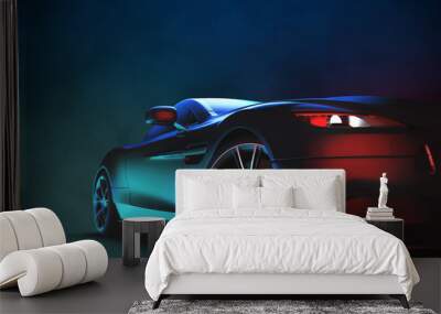 Generic and brandless modern sport car Wall mural