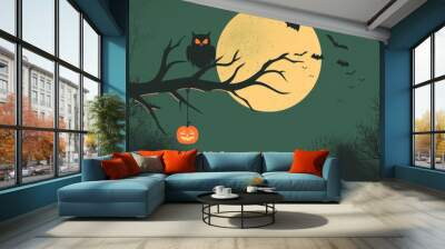 Holiday event halloween background concept illustration Wall mural