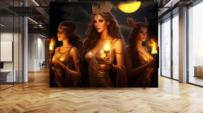 Hecate Goddess of Magic and Witchcraft Wall mural