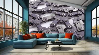 metal chain saw pattern background Wall mural