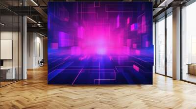 Technological future business background image Wall mural