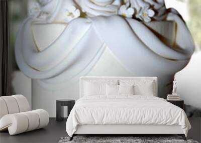 white wedding cake 2 Wall mural