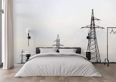 high voltage power lines Wall mural