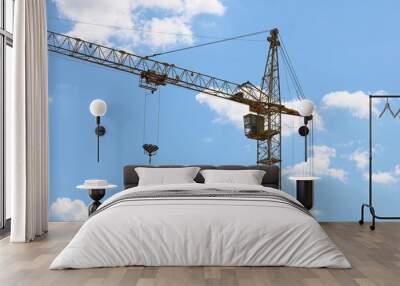 tower crane Wall mural