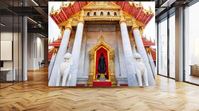 The Marble Temple (Wat Benchamabophit) Bangkok Thailand
 Wall mural