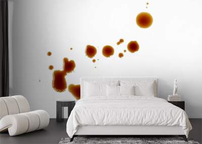 The sauce stains spilled onto the white floor.
 Wall mural