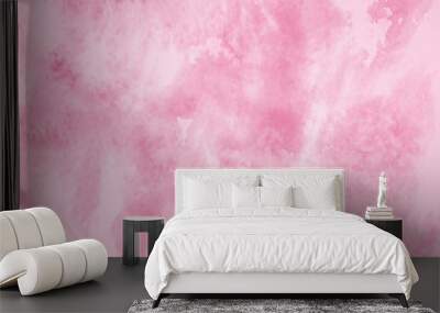 watercolor pink background Wall mural