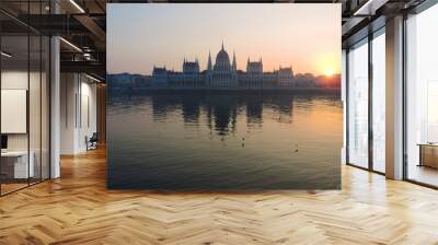 Parlamento all'alba, Budapest Wall mural