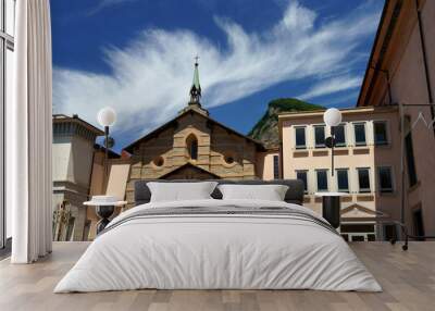 Calolziocorte, historic town in Lecco province Wall mural