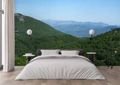 Mountain landscape in Molise near Longano Wall mural