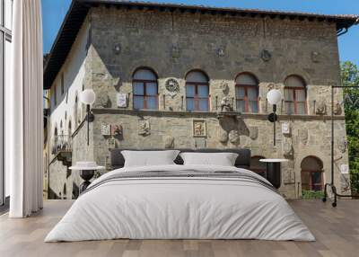 Pescia, Tuscany: historic buildings Wall mural