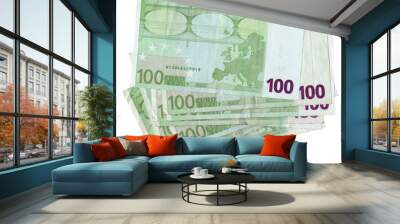 100 Euro - One Hundred Euros bank notes money Wall mural