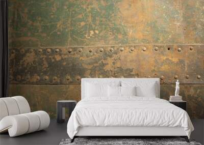 brown rusted steel texture background Wall mural