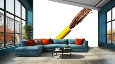 yellow electric copper wire Wall mural