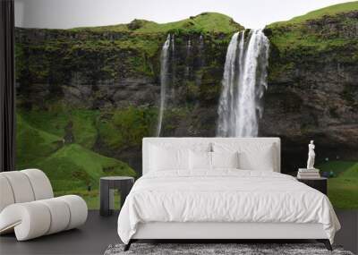 iceland: pictures of a wonderful holiday. The land of ice and fire Wall mural