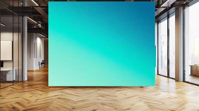 trendy turquoise blue green gradient background abstract paper texture background for phones web design concepts wide banner Wall mural