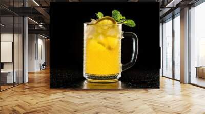 lynchburg lemonade on black background with copy space Wall mural