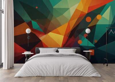 Surreal abstract geometric art design Wall mural