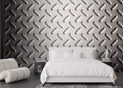 alloy diamond plate metal Wall mural