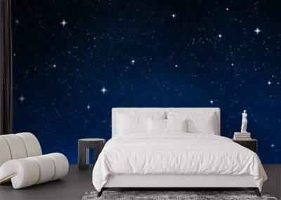 nice bright stars in the night sky Wall mural