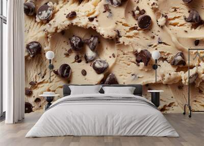 chocolate cream texture  Wall mural