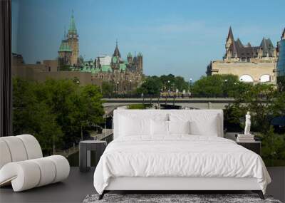 The Rideau Canal in Ottawa, Canada Wall mural