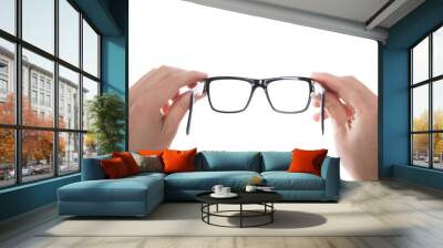 hands holding glasses Wall mural