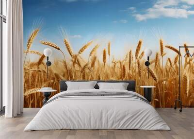 A wheat field border
 Wall mural