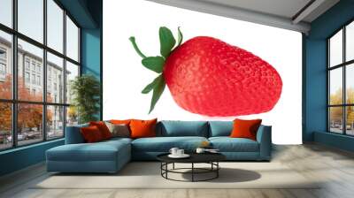 Strawberry for decoration artificial fruit ornaments artificial foam fake imitation isolated on white background Wall mural