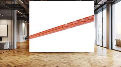 wood chopsticks isolated on a white background Wall mural