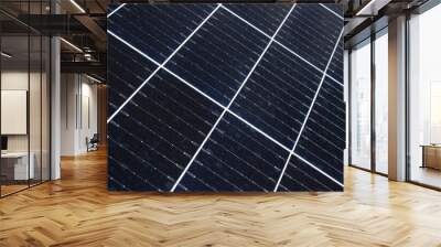 Solar panels details in close-up. Alternative clean renewable energy source.  Wall mural